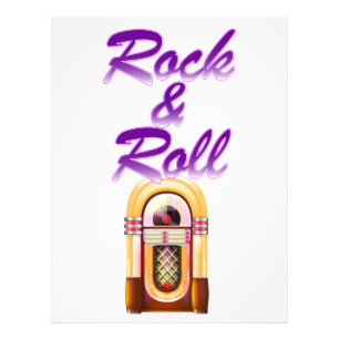 Rock and Roll Musikbox Fotodruck