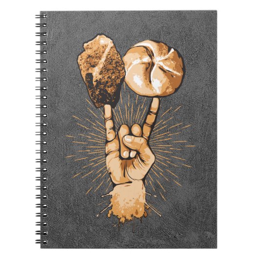Rock and Roll Notebook Notizblock (Vorderseite)