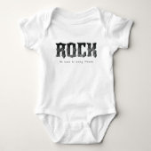 Rock and Roll over back to Sleep Baby Strampler (Vorderseite)