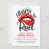 Rock and Roll Party, Rock & Roll BIRTHDAY, Einladung (Vorderseite)