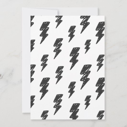 Rock and Roll Party Rocked One Year 1 Einladung (Rückseite)