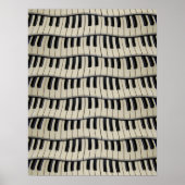 Rock and Roll Piano Keys Poster (Vorne)