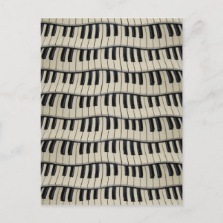Rock and Roll Piano Keys Postkarte