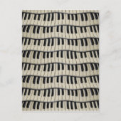 Rock and Roll Piano Keys Postkarte (Vorderseite)