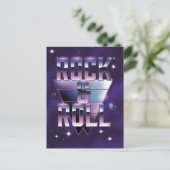 Rock and Roll Postkarte (Stehend Vorderseite)