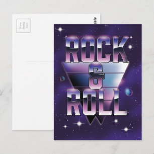 Rock and Roll Postkarte