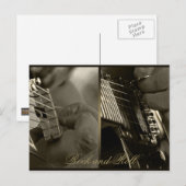 Rock and Roll Postkarte (Vorne/Hinten)