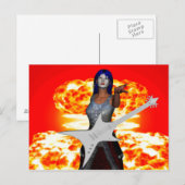 Rock and Roll Postkarte (Vorne/Hinten)