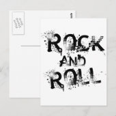 Rock and Roll Postkarte (Vorne/Hinten)