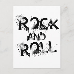 Rock and Roll Postkarte