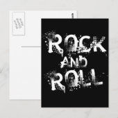 Rock and Roll Postkarte (Vorne/Hinten)