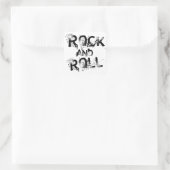 Rock-and-Roll Quadratischer Aufkleber (Tasche)