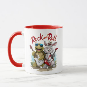 Rock and Roll Rabbit and Tortoise Jam Session Tasse