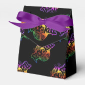 Rock and Roll Rainbow Music Pattern Fevor Box Geschenkschachtel (Vorderseite)