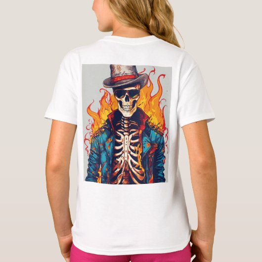 Rock and Roll Rebellion - Skull and Crossbones T-S T-Shirt (Rückseite)