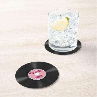 Rock and Roll Record Runder Pappuntersetzer