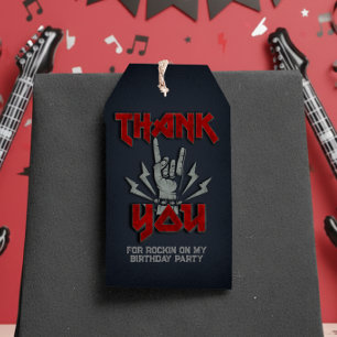 Rock and Roll - Rock theme - Favor Tag Geschenkanhänger
