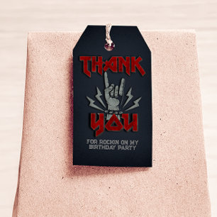 Rock and Roll - Rock theme - Favor Tag Geschenkanhänger