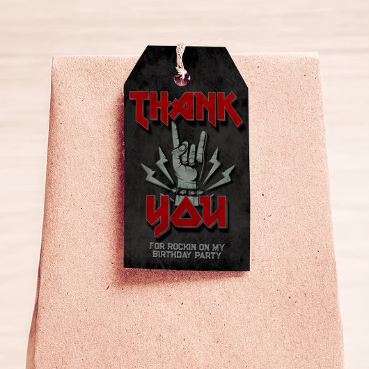 Rock and Roll - Rock themed Geschenkanhänger