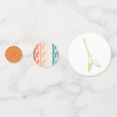 Rock and Roll Rockstar Gitarre Geburtstag Konfetti (Rückseiten)