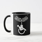 Rock and Roll Rollstuhlfahrer Sensibilisierung für Tasse (Links)