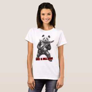 Rock and Roll Ruhm auf einem Schwarzen T-Shirt