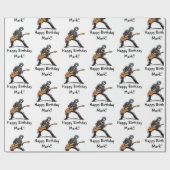 Rock and Roll Skeletts Geburtstagsparty Geschenkpapier (Flach)