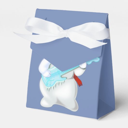 Rock and Roll Snowman Geschenkboxen Geschenkschachtel (Vorderseite)