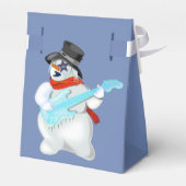 Rock and Roll Snowman Geschenkboxen Geschenkschachtel (Rückseite)