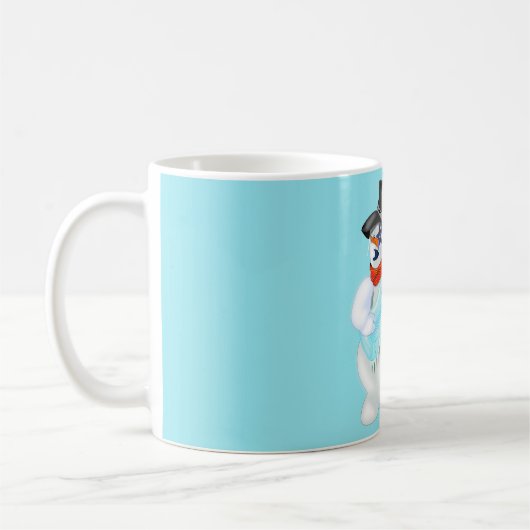 Rock and Roll Snowman Tasse (Links)