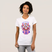 Rock and Roll Sugar Skull T-Shirt (Vorne ganz)