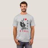 Rock and Roll T - Shirt mit Rock Music Gitarrist (Vorne ganz)