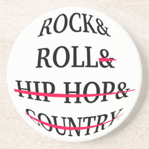 Rock and Roll Text Getränkeuntersetzer