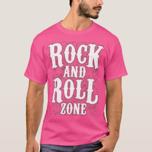 Rock and Roll Typografy Music Lover T-Shirt