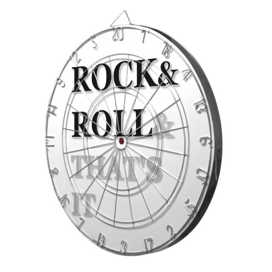 Rock and Roll und das war's Dartscheibe (Vorderseite rechts)