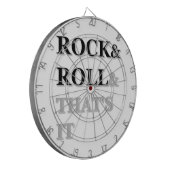 Rock and Roll und das war's Dartscheibe (Vorderseite Links)
