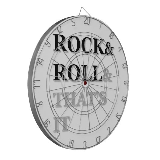 Rock and Roll und das war's Dartscheibe (Vorderseite Links)