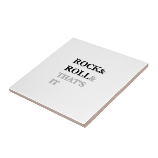 Rock and Roll und das war's Fliese (Seite)