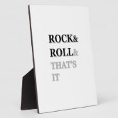 Rock and Roll und das war's Fotoplatte (Seite)