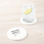 Rock and Roll und das war's Getränkeuntersetzer (Seite)