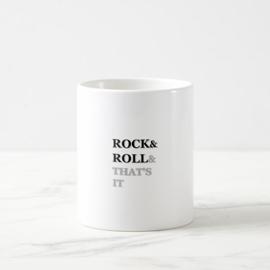 Rock and Roll und das war's Kaffeetasse (Mittel)