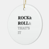 Rock and Roll und das war's Keramik Ornament (Links)