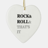 Rock and Roll und das war's Keramik Ornament (Rechts)