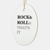 Rock and Roll und das war's Keramikornament (Links)