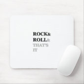 Rock and Roll und das war's Mousepad (Mit Mouse)