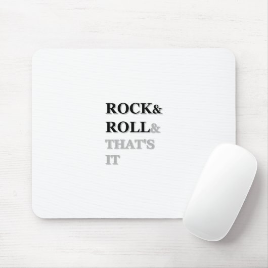Rock and Roll und das war's Mousepad (Mit Mouse)