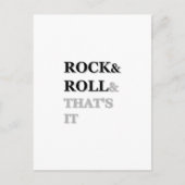 Rock and Roll und das war's Postkarte (Vorderseite)