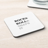 Rock and Roll und das war's Untersetzer (Linke Seite)