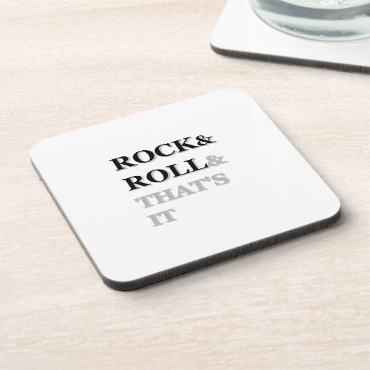 Rock and Roll und das war's Untersetzer (Linke Seite)