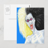 Rock and Roll Vampire Postkarte (Vorne/Hinten)